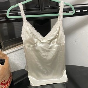 Cream silk top
